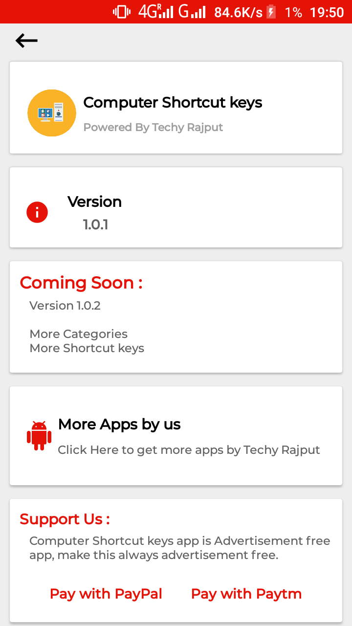 Computer Shortcut keys - App on Amazon Appstore