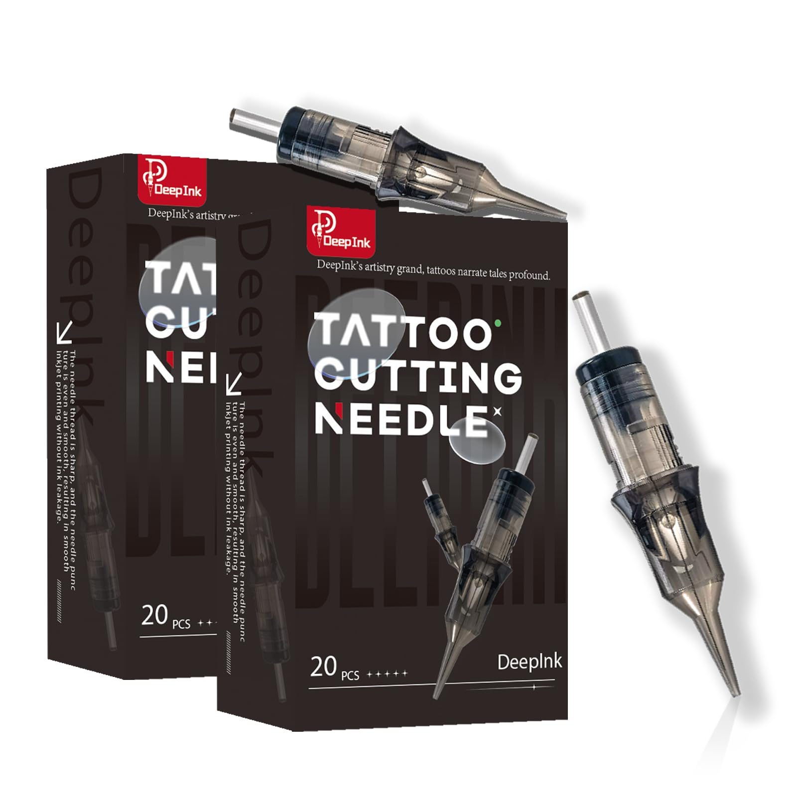 DeepInk 20pcs Tattoo Cartridge Needles and Tattoo Needles. which are a perfect fit for tattoo guns.Unleash your boundless artistic passion with our top-notch tattoo supplies(3RL) (3RL)
