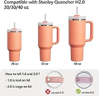Vista 101 de Silicone Spill Stopper Set Compatible with Stanley Cup 2.0 30oz & 40oz with Straw Cover, Set of 4