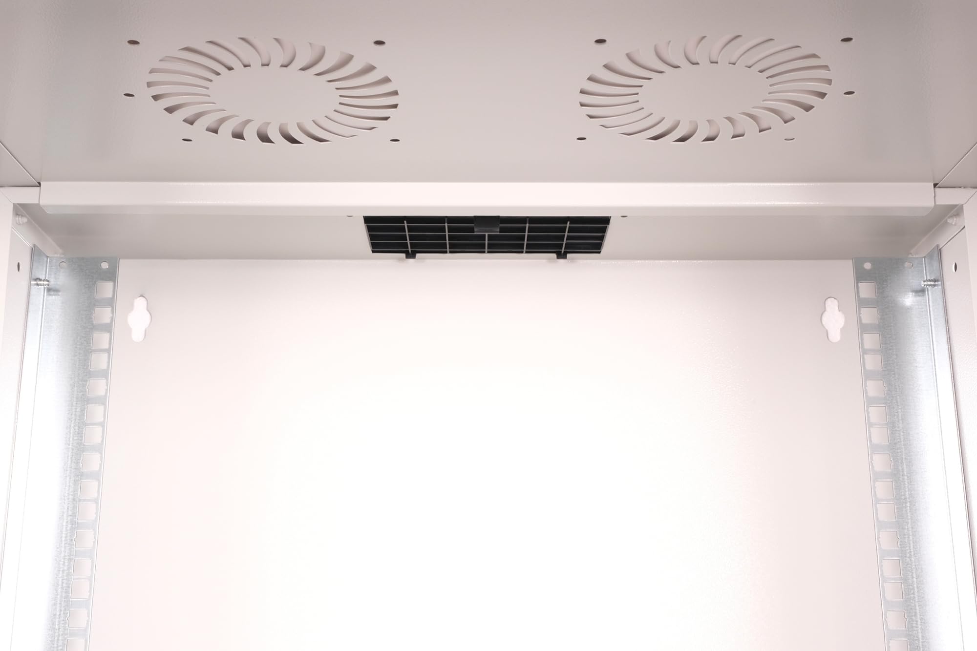 DIGITUS Armario de Red – 19 Pulgadas, 7U – Sin Montar – Soho Pro – Gris | 400 mm de profundidad – 319,25 mm de profundidad útil – montaje en pared – Carga máxima: 60 kg – puerta de acero perforada