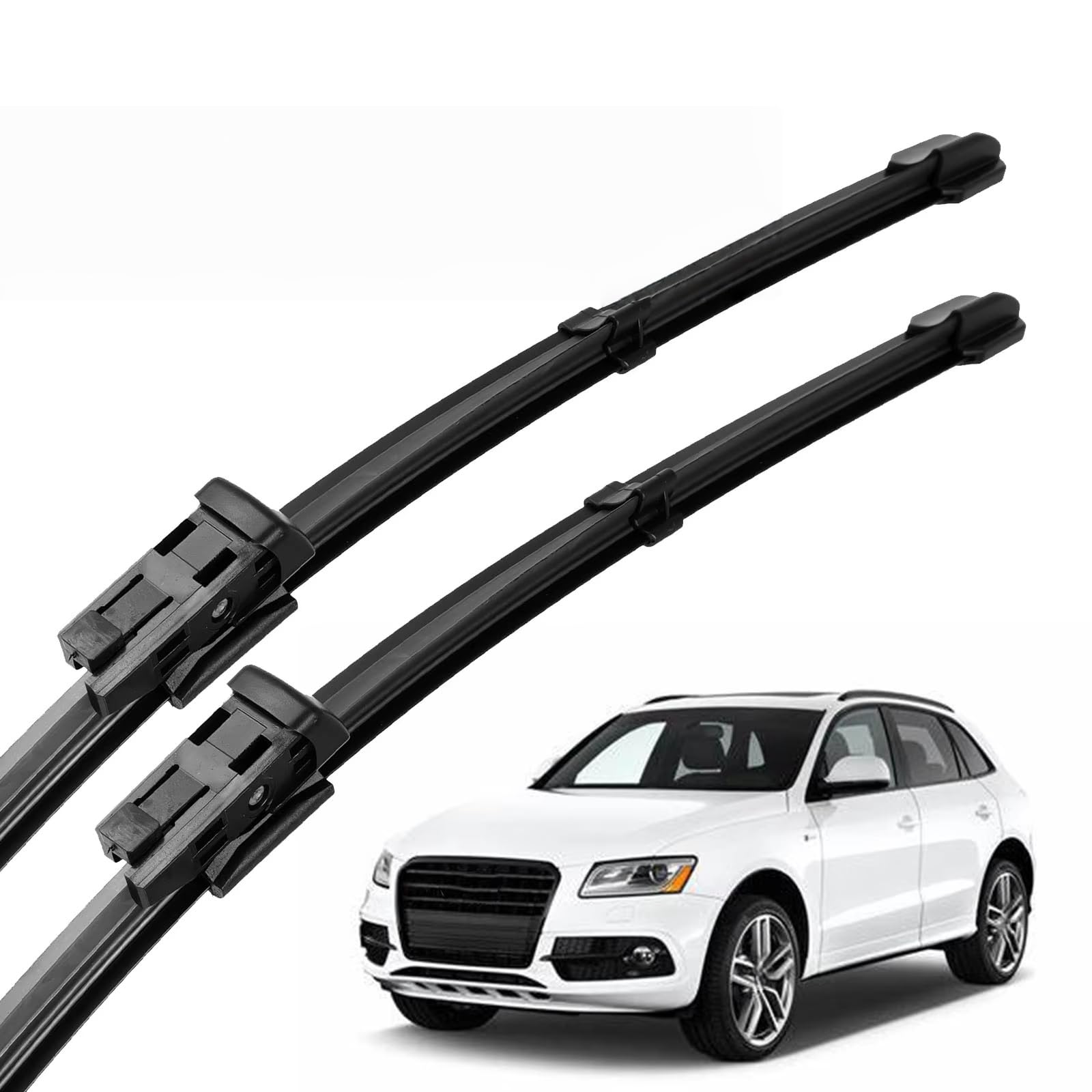 PAPEP Windscreen Wiper Blades for Audi Q5 8R 2008-2016 24"+20", Front Replacement Wipers OEM Quality Water Repellent Rubber Automotive Windshield