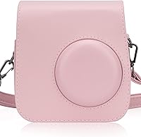 Vista 8 de Frankmate Protective Case for Fujifilm Instax Mini 7+ SE Instant Camera, Premium PU Leather Mini 7 Plus 7c 7s Case Bag with Removable Adjustable