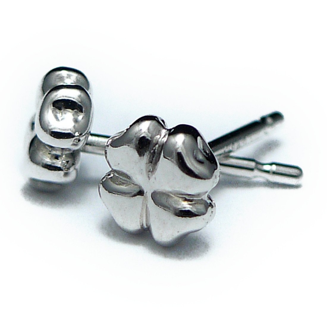 Amazon | プラチナ クローバー 地金 ピアス 選べる金色 キュート 4つ葉