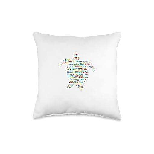 Coastal Treasures Anna Maria Island Turtle Word Throw Pillow, 16x16, Multicolor