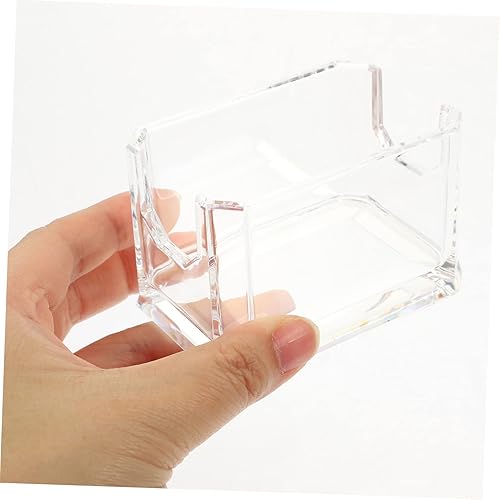 Miniatura 8 de Housoutil Caja de bolsa de azúcar de escritorio Organizador de bolsa de té acrílico para oficina, cocina o almacenamiento de escritorio