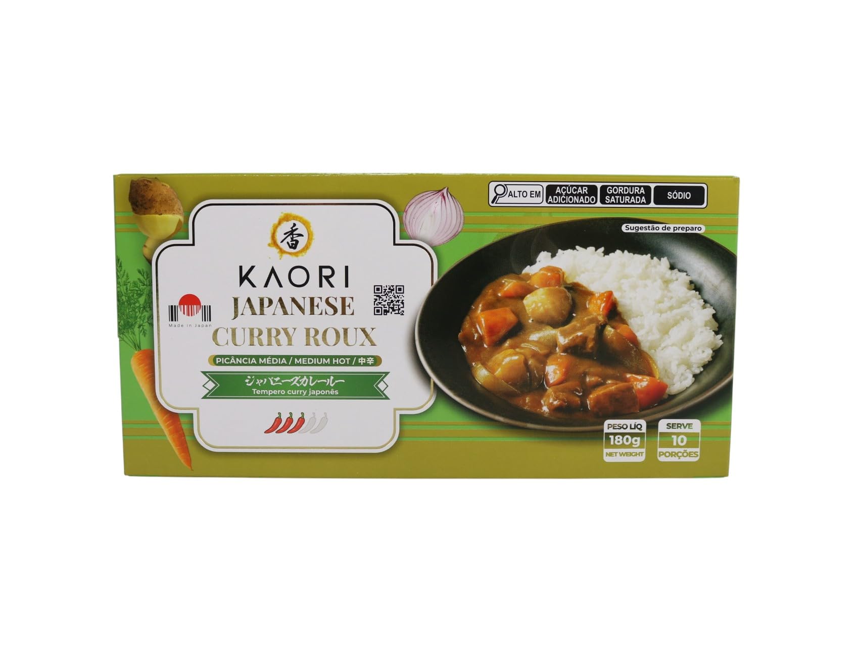 Kaori Curry Roux Chukara 180g : Amazon.com.br: Alimentos e Bebidas