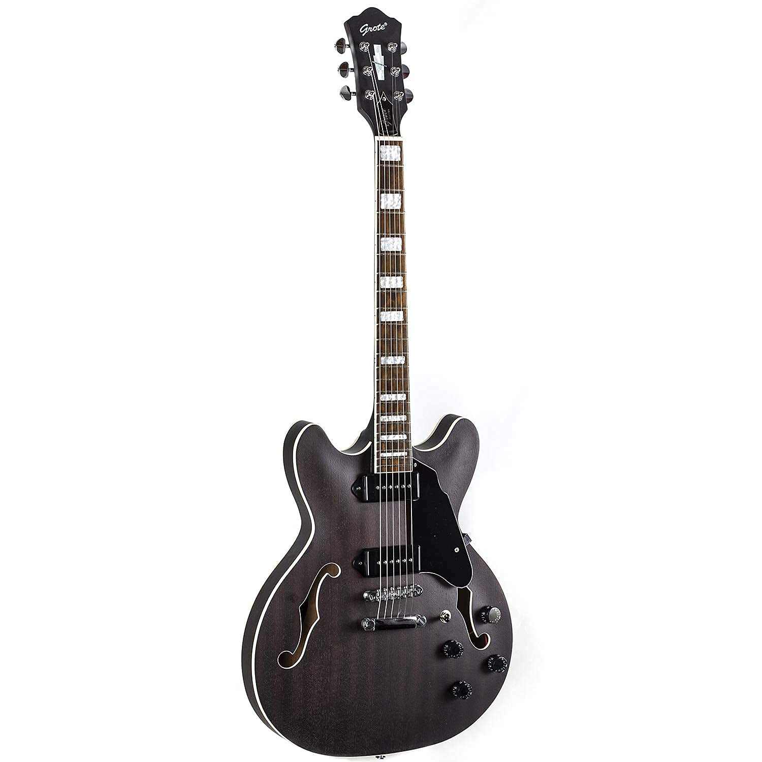 Amazon | GROTE Full Scale Electric Guitar Semi-Hollow Body
