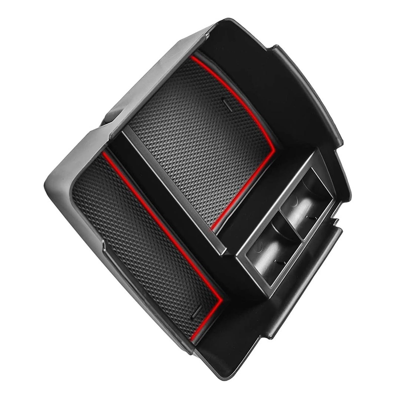 HUIGAR For Kia For Seltos 2020-2023 Center Console Organizer Armrest Auxiliary Storage Box(Red)