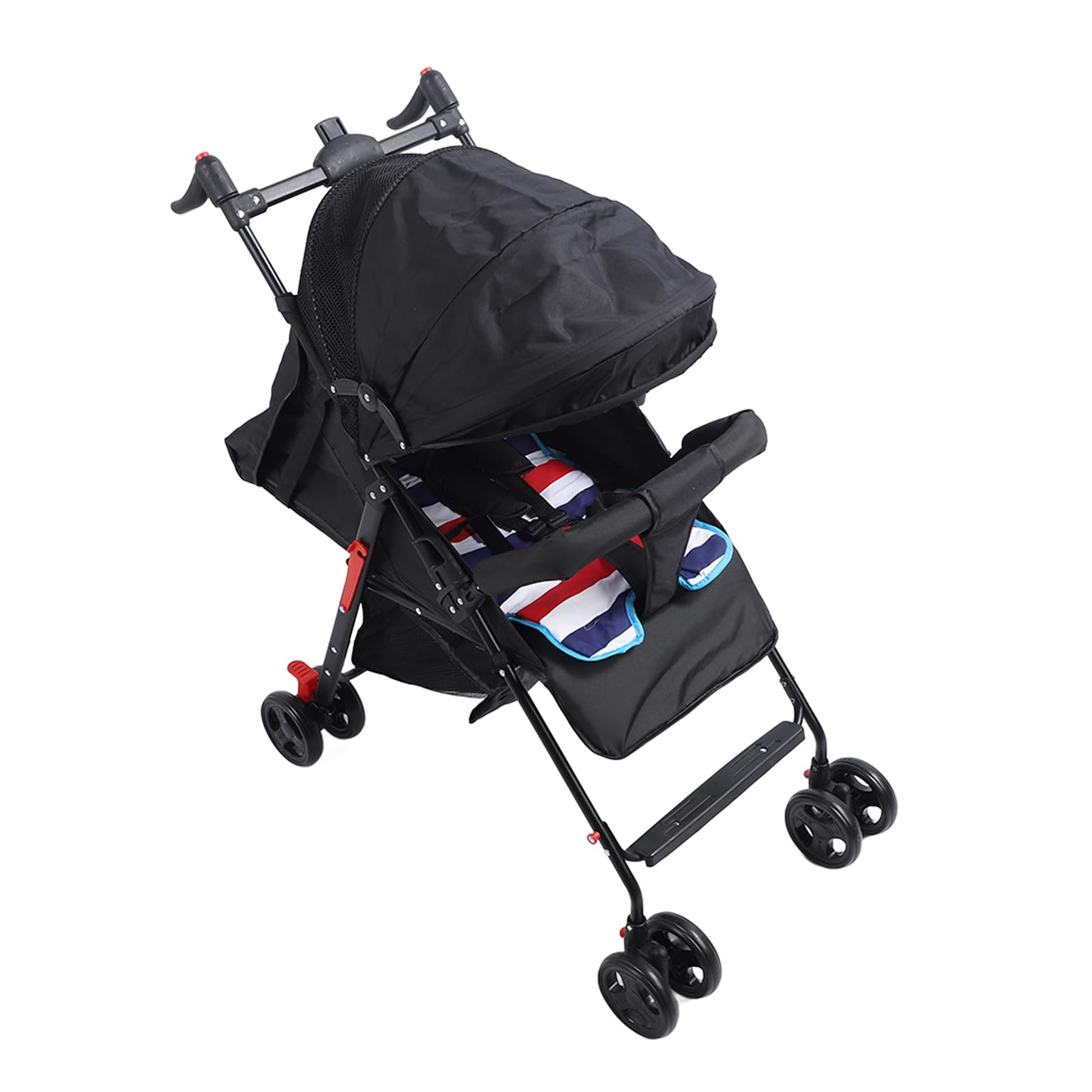 Parasol Ajustable, Ligero, Cochecito Plegable de Viaje para bebé, Arnés Portátil, Cinturones de Seguridad Incluidos