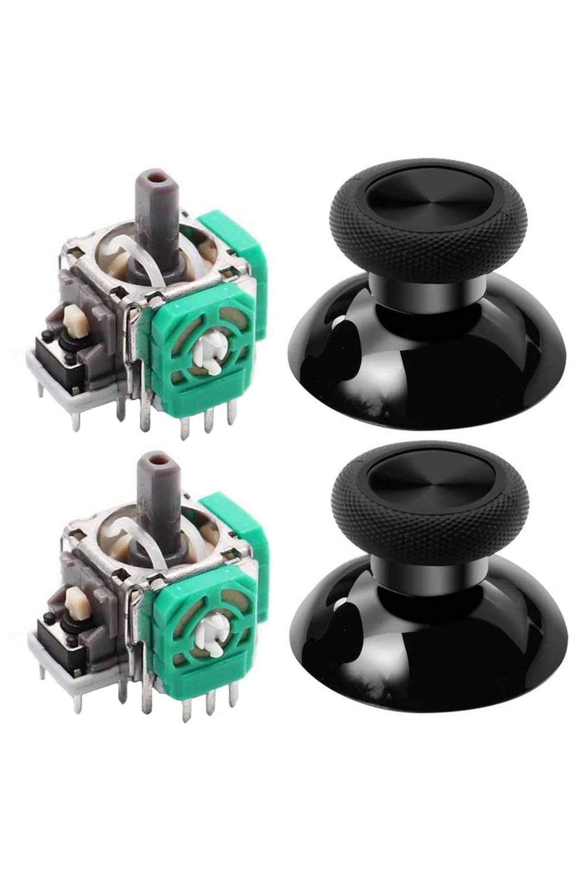 Xbox One Uyumlu Analog Motor ve Topuz Seti 2+2 Xbox One Kol Analog Tamir Seti Yedek Parça
