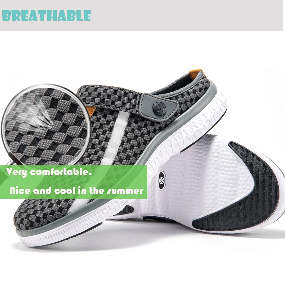 Zuecos y Mules de Verano para Unisex Adulto Slip On Sandalias de Playa Chanclas de Piscina/Casa/Jardín Transpirables Zapatillas Mujer Hombre 36-48