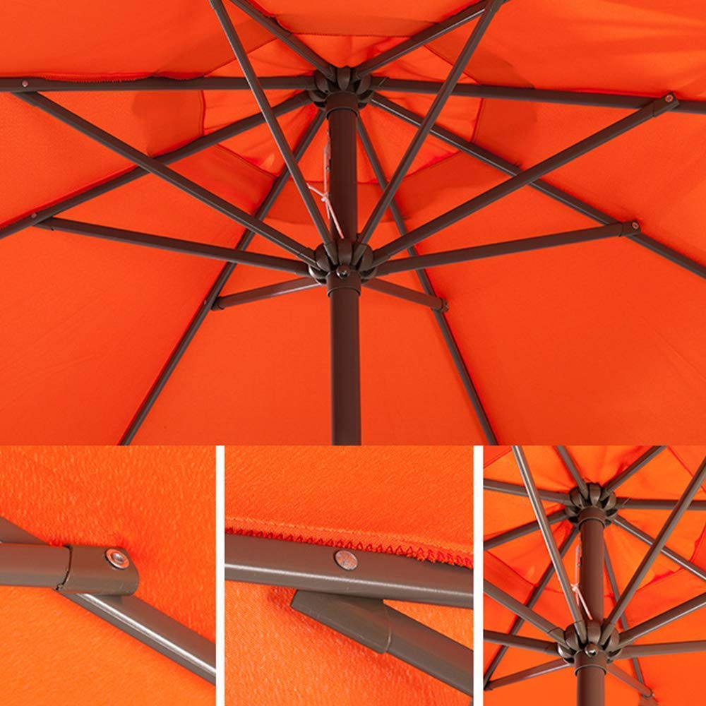 Okrągły Parasol Ogrodowy, Duży Parasol Ogrodowy, Osłona Plażowa, Wodoodporny Baldachim z 8 Solidnymi Ramionami