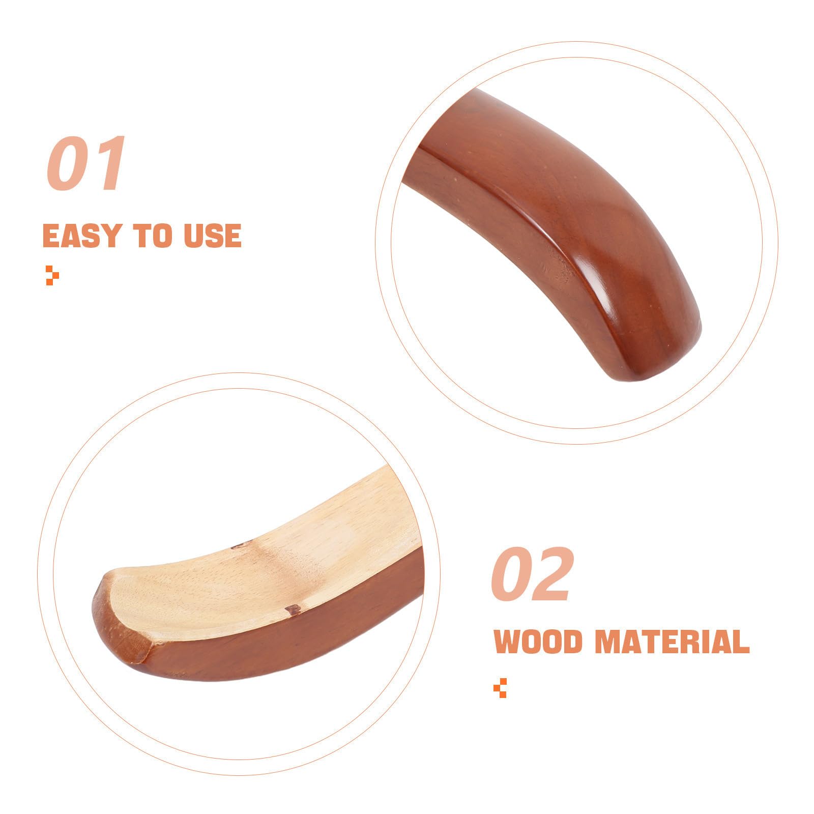 Homoyoyo Almohadillas para Reposabrazos de Silla de Oficina, Par de Madera