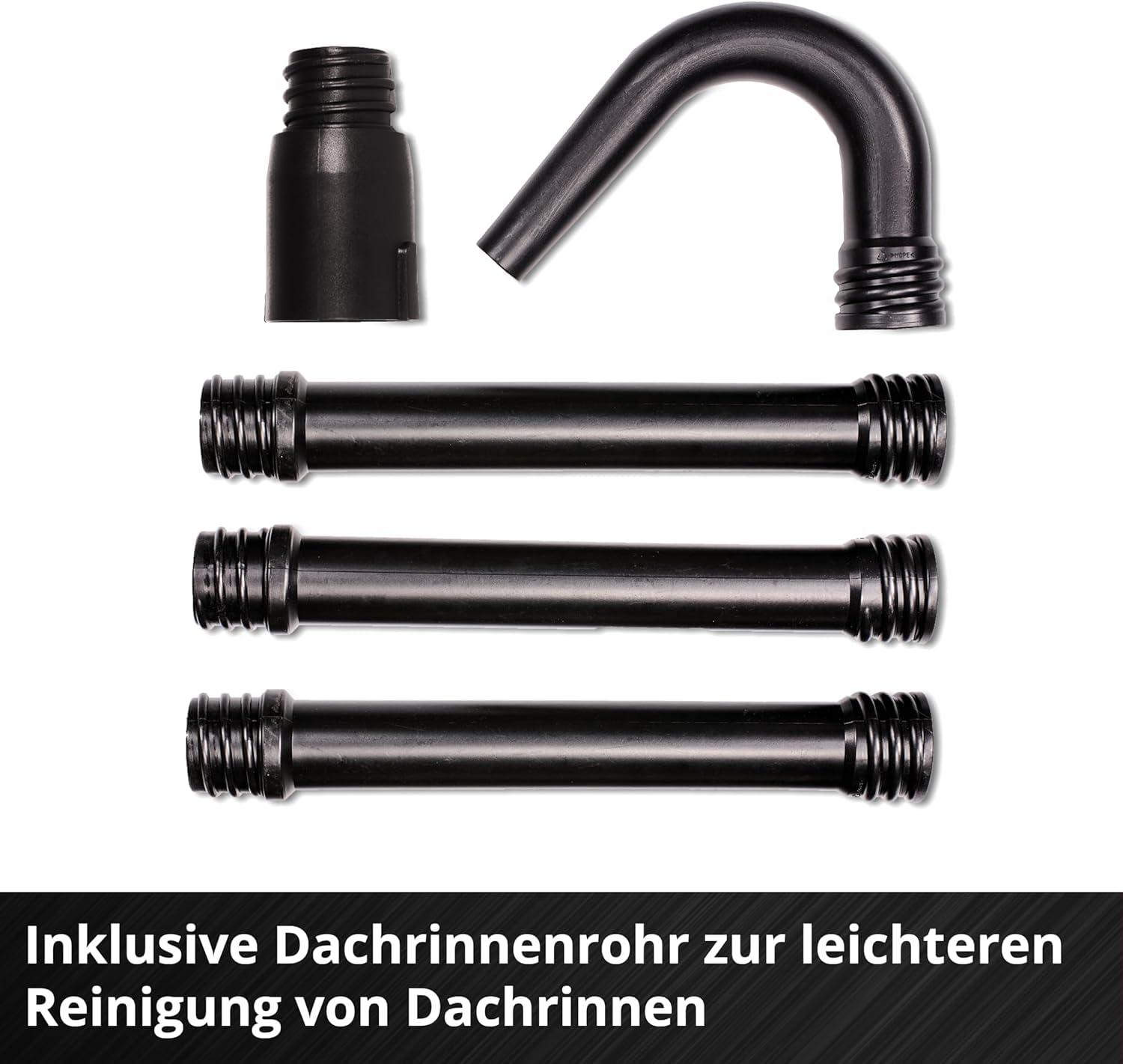 Einhell Akku-Laubbläser GP-LB 18/200 Li GK-Solo Power X-Change (Li-Ion, 18V, Axial-Impeller-Technologie, Blasleistung 670 m³/h, Dachrinnen-Reinigungsset, ohne Akku & Ladegerät), Red/black