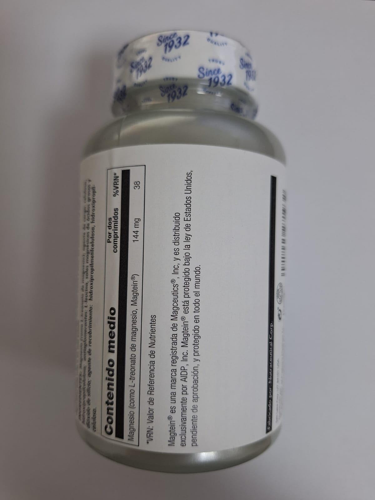 L-TREONATO DE MAGNESIO 60 COMPRIMIDOS KAL | Mejora las funciones cerebrales y la calidad del sueño | Apoyo a la salud ósea y muscular | Mayor biodisponibilidad