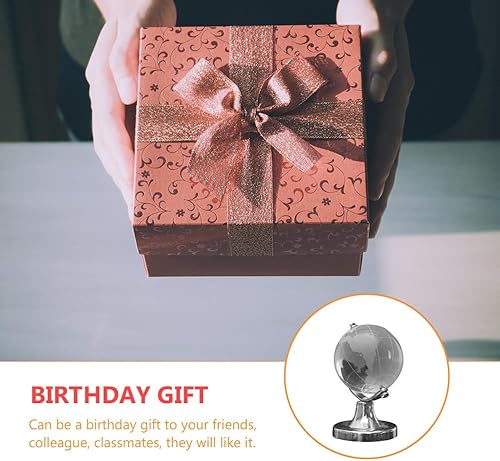 Miniatura 9 de NOLITOY Globo de cristal, mapa del mundo, globo de cristal, globo de cristal para escritorio, decoración de globo educativo, modelo de globo de