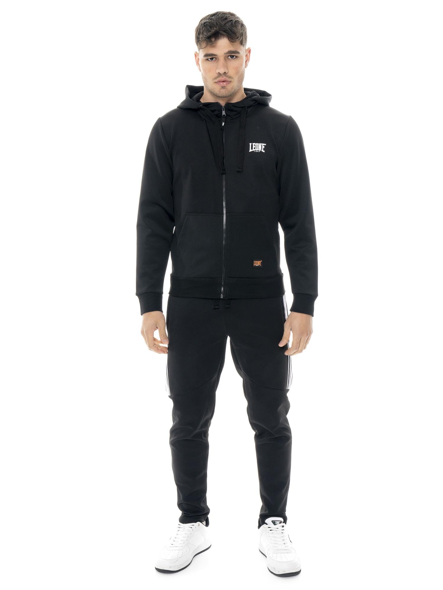 Sweat zippé homme LEONE 1947 Apparel Tech avec capuche réglable