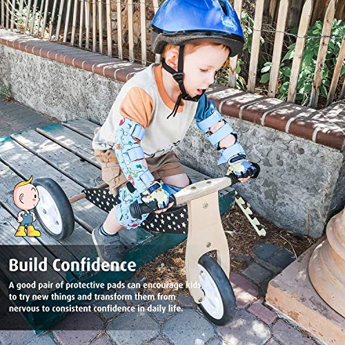 Simply Kids CHILDREN_PROTECTIVE_GEAR_SET Knee Pads For Kids Knee And Elbow Pads Set I Toddler Knee Pads And Elbow Pads For Kids Age 2 3 4 5 Toddlers Protective Gear Set I Roller-Skating thumb #6