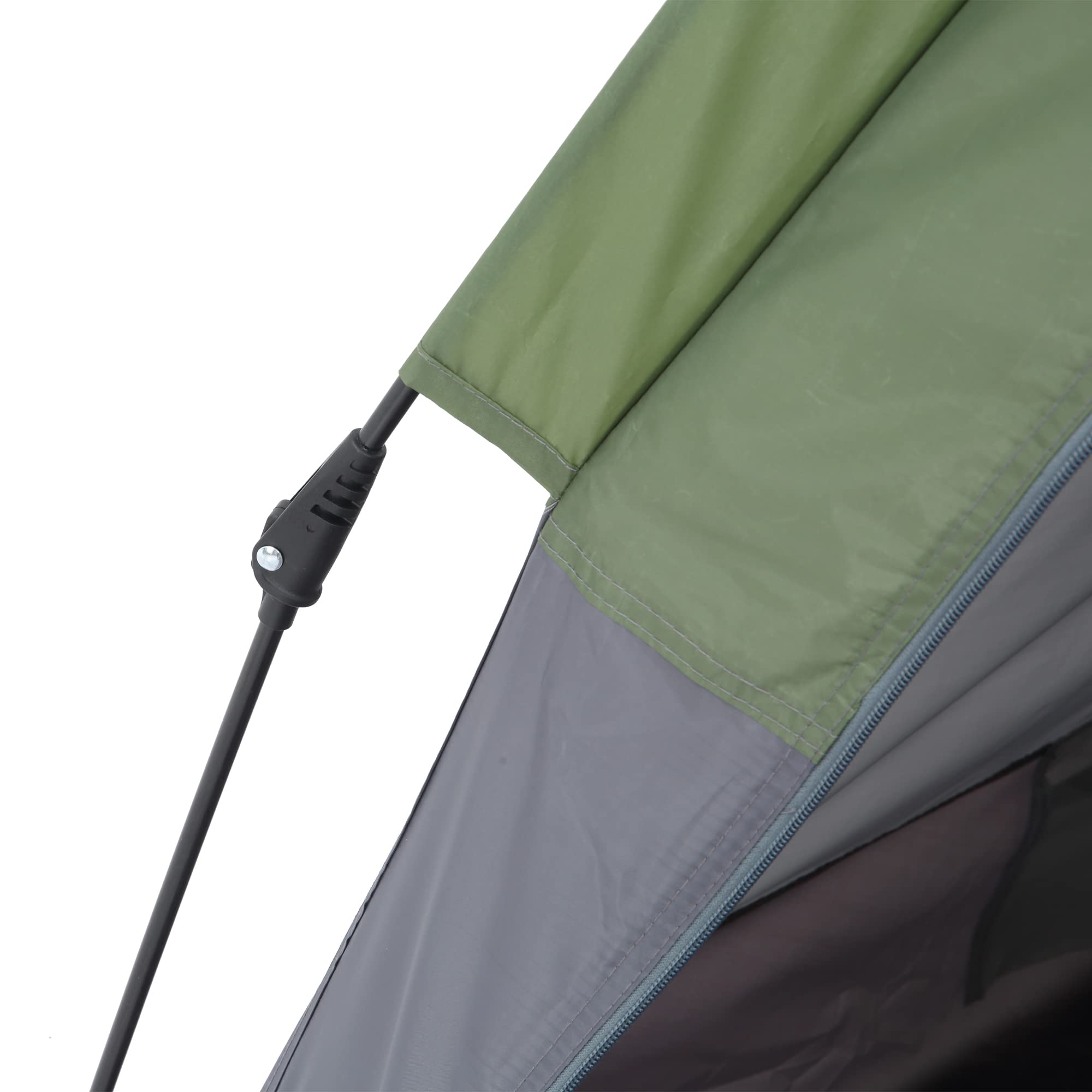Outsunny Tente Pop up Montage instantané - Tente de Camping 3-4 pers. - 2 Grandes Portes - dim. 2,6L x 2,6l x 1,5H m Fibre Verre Polyester Oxford