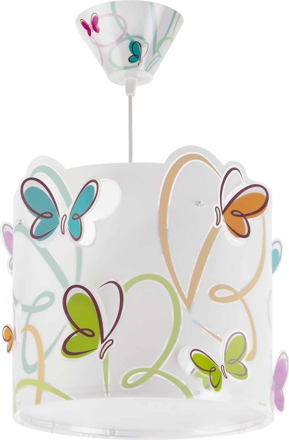 Dalber Lustre Chambre Lampe Suspension Plafonnier Enfants Butterfly E27