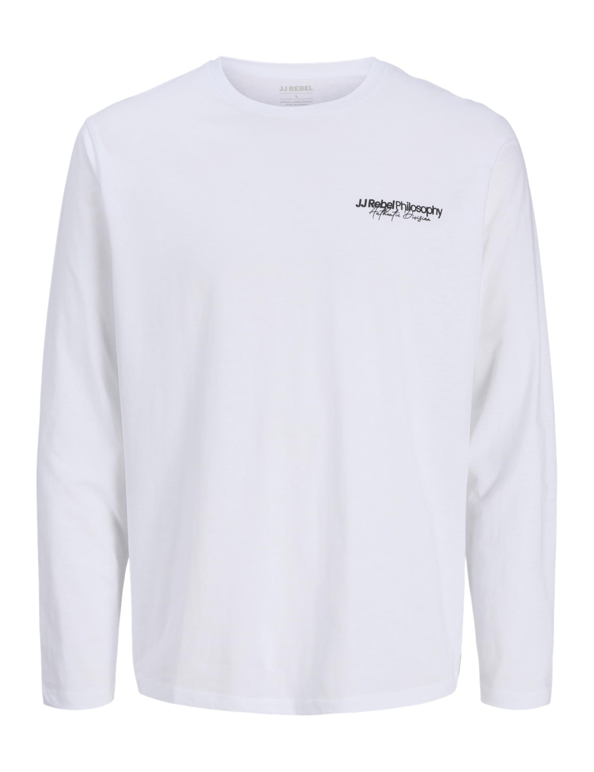 JJ REBEL Herren Jrebzack Tee Ls Crew Neck