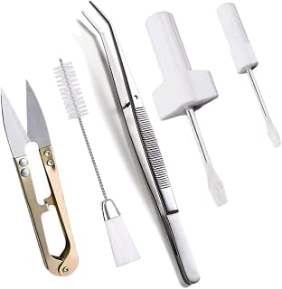 Sewing Machine Overlock & Serger Thread Service Kit - tweezer Screwdrivers and Thread Cutter 5 Piece Set