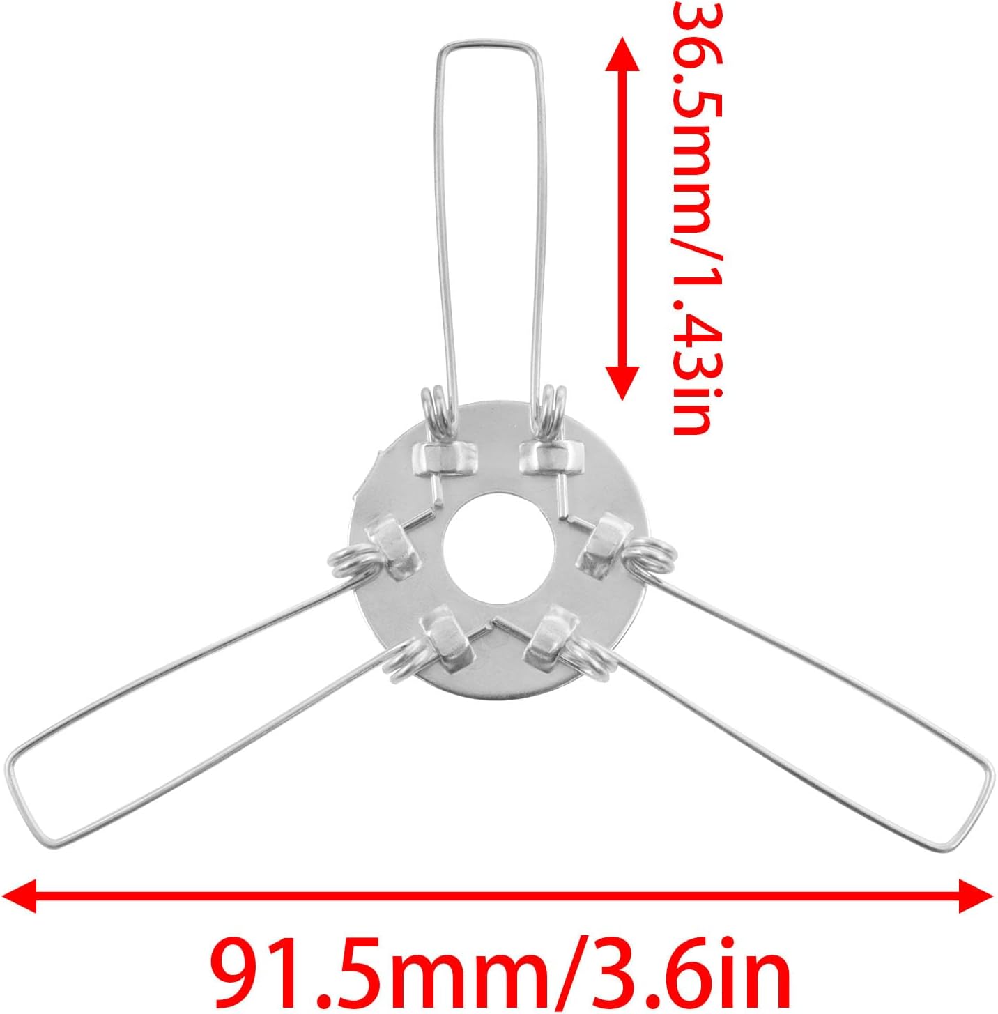 3 Fork lamp shade spring clamp 100mm lamp holder clamp adapter lamp shade fixing bracket DIY lighting accessories clamp fixing for lamps and lighting fixtures 12pcs