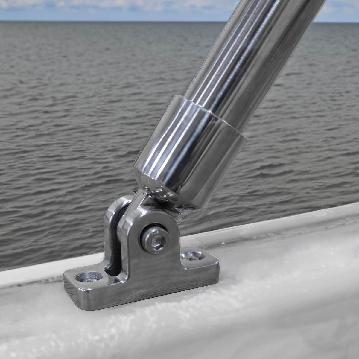 Oceansouth Stainless Steel 3 Bow Bimini Top con Integrato Conservazione Bagagliaio