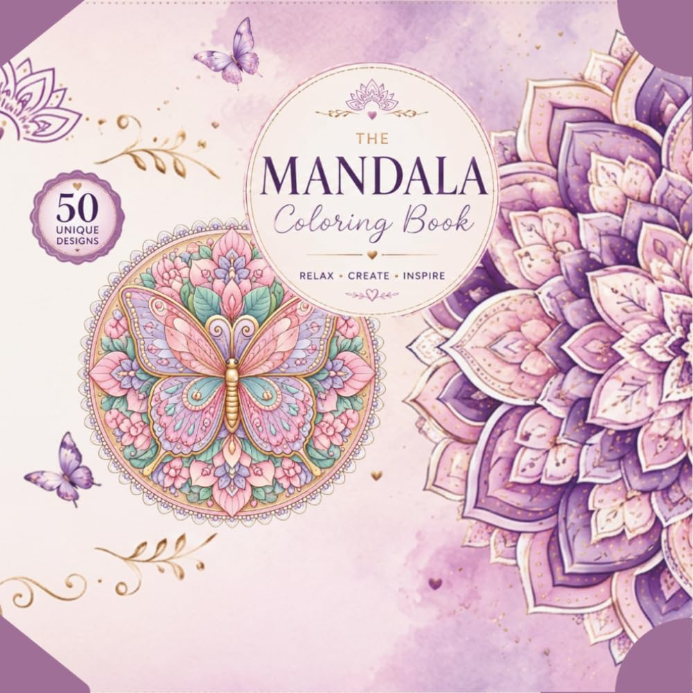 Mandala Coloring Book: Relaxing Mandalas for Stress Relief and Creativity