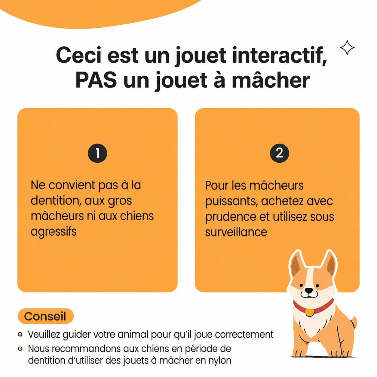 Potaroma Balle pour chien avec corde, jouet interactif activé par le mouvement, 3 modes, balle rebondissante automatique, jouets durables E-TPU pour chiens de moyenne/grande taille, rechargeable par