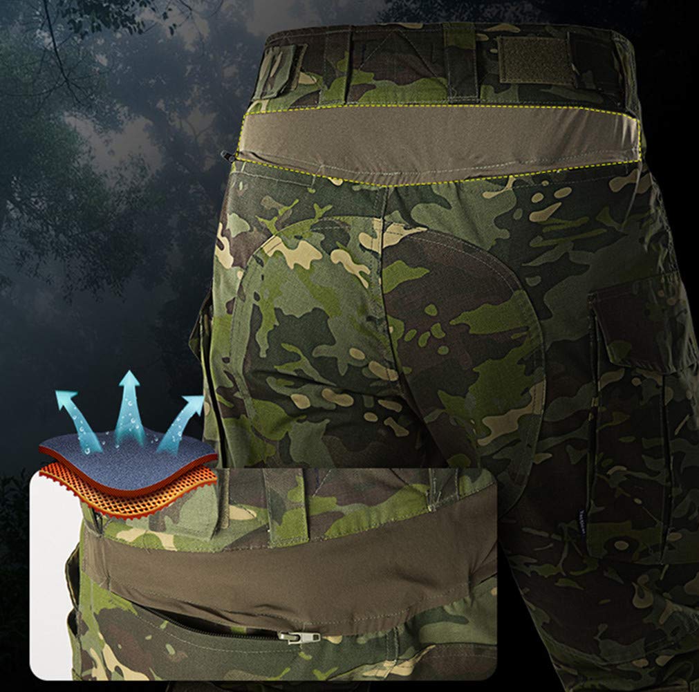 Ropa airsoft pantalones tacticos militares Camiseta Caza Paintball Disparo BDU Hombre Camisas y Pantalones multibolsillos Uniform
