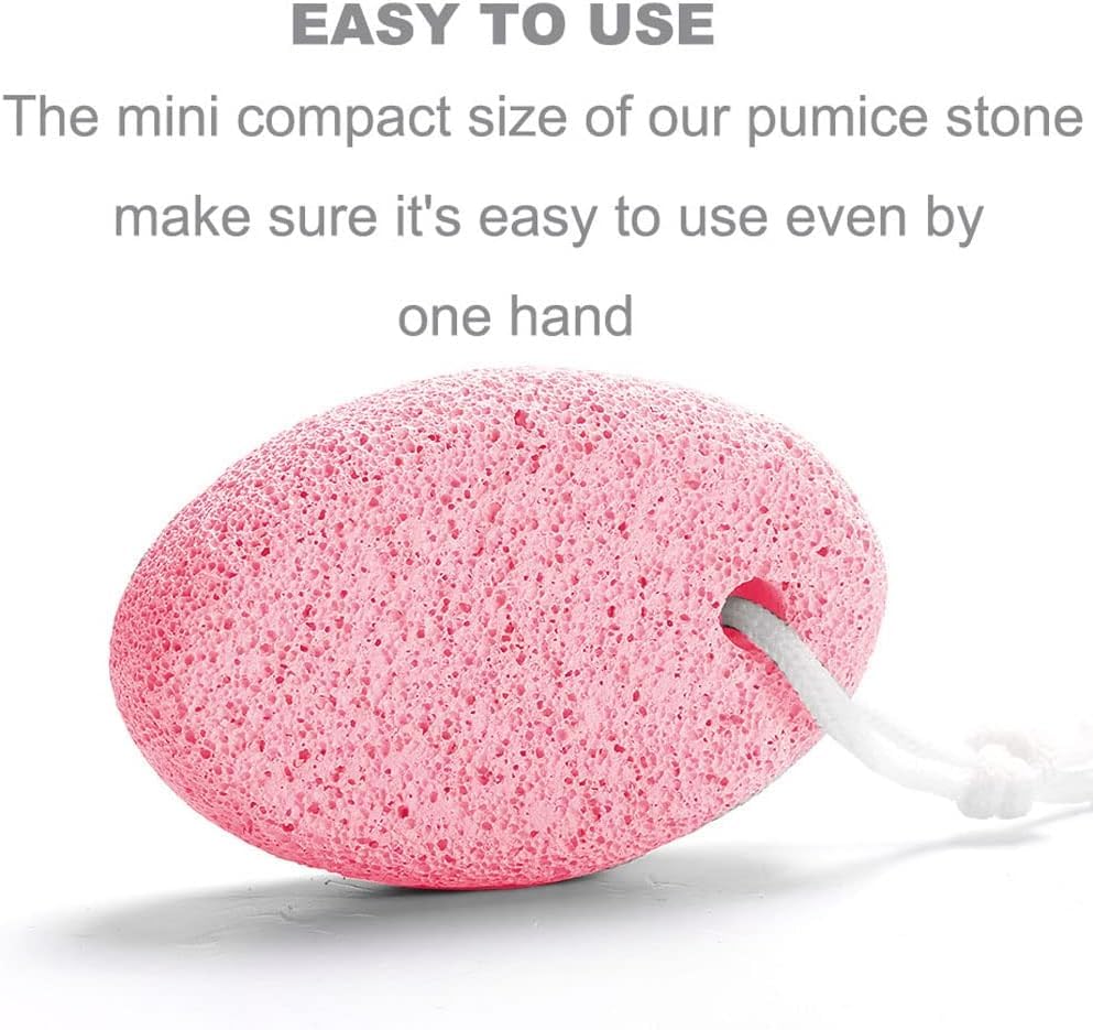 Keli Natural Pumice Stone for Feet Lava Pedicure Tools Callus Remover for Feet and Hands Natural Foot File Exfoliation to Remove Dead Skin, Heels, Elbows, Hands (2 Pcs Pumice Stone Medium Size 8.5x6x2 cm) 1