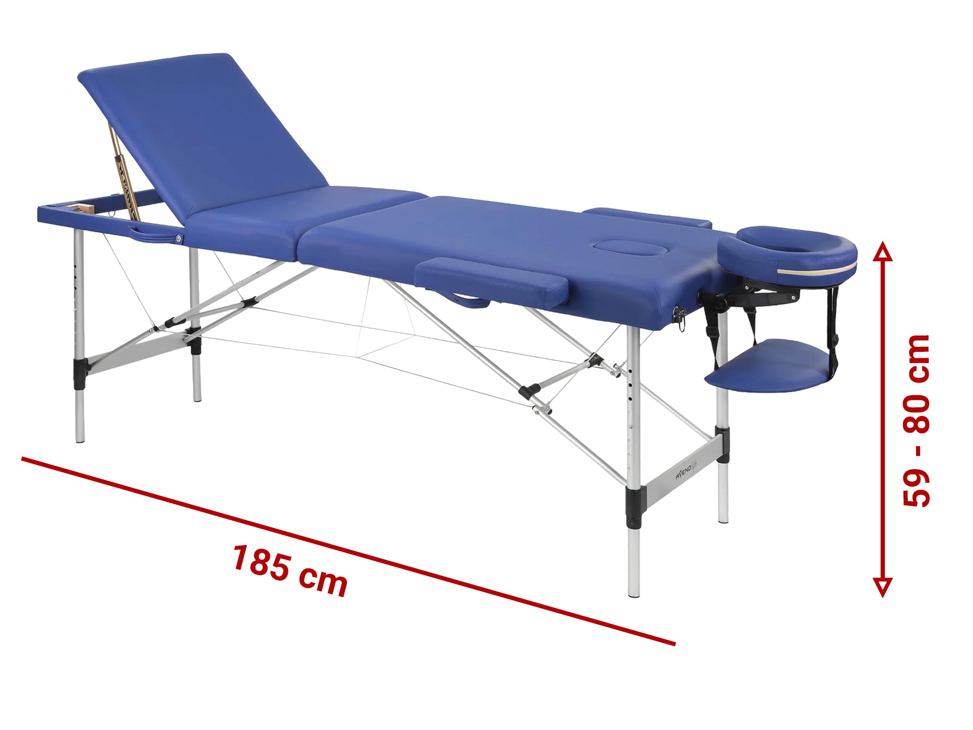 Untersuchungs- und Massageliege (Kofferliege) 185 x 60 cm Liegefläche