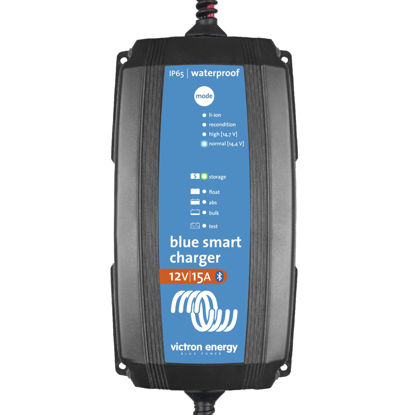 Blue Smart IP65 Smart Car Battery Charger 12V 15A, Trickle Charger for Car Battery and Desulfator for Motorcycle, ATV, RV, Lithium and Deep Cycle Batteries, UK