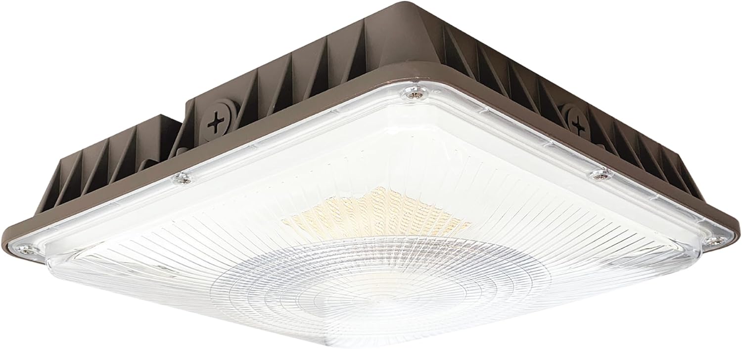 Lumark CLCS 50-120W Commercial Outdoor LED Canopy Light, 120-347V w/Selectable CCT and Lumens, D2D, Dimming - Large