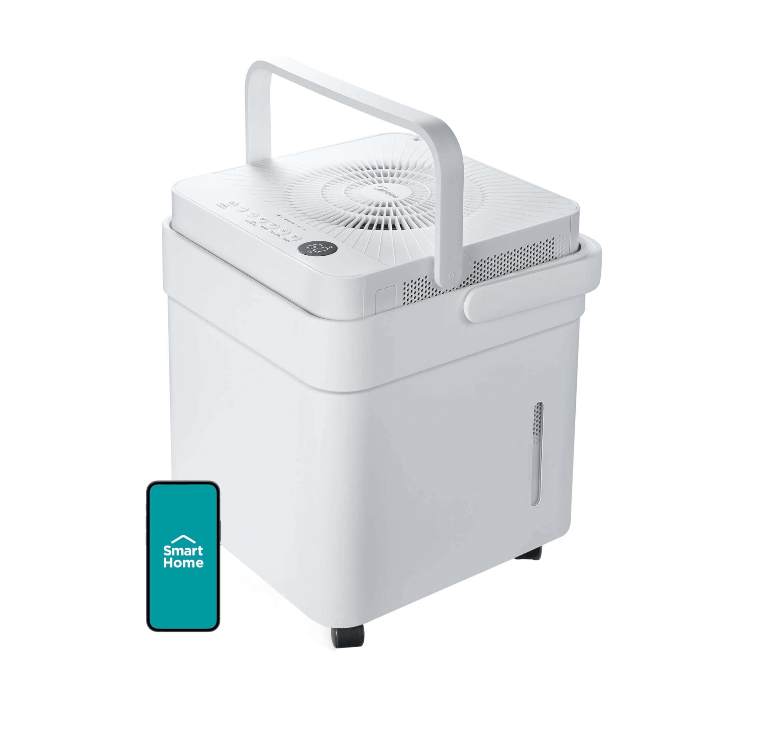 Midea Cube 35 Pint Dehumidifier for Basement and Rooms at Home for up to 3,500 Sq. Ft., Smart Control, Compatible with Alexa (White), Drain Hose Included, ENERGY STAR Most Efficient 2022