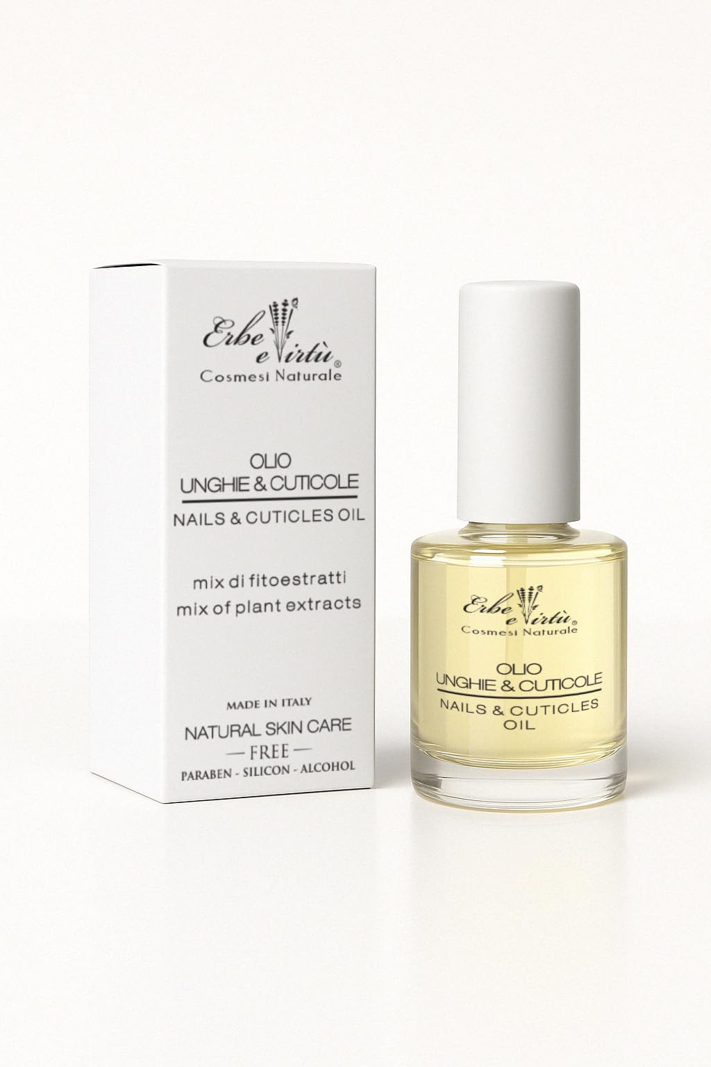 Olio Unghie e Cuticole 17ml Mix di Oli pregiati, Mandorle, Oliva, Limone, Argan Uso professionale
