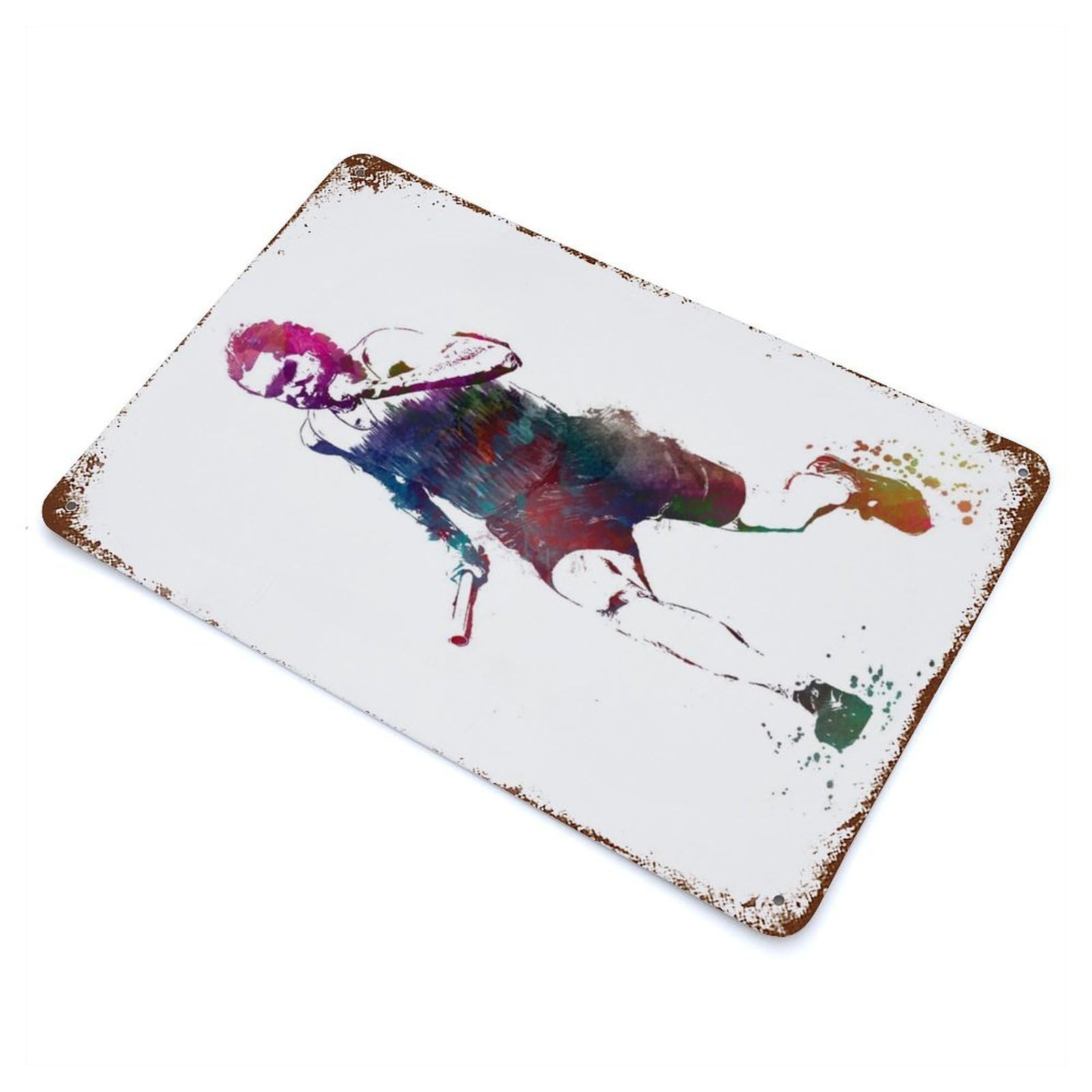 Runner 11.8"x7.9" Rusty Metal Tin Sign, Novelty Wall Decor for Cafe, Home Bar And Lounge Decor