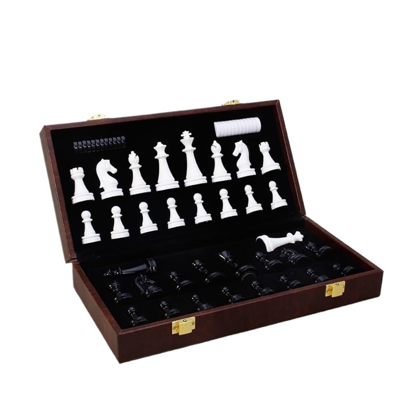 Jeu d'échecs magnétique 2 en 1, échecs et Dames échecs