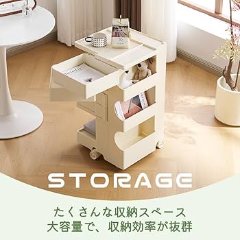 キャスター ツール ワゴン 収納 サイドテーブル ビンテージ ポップ