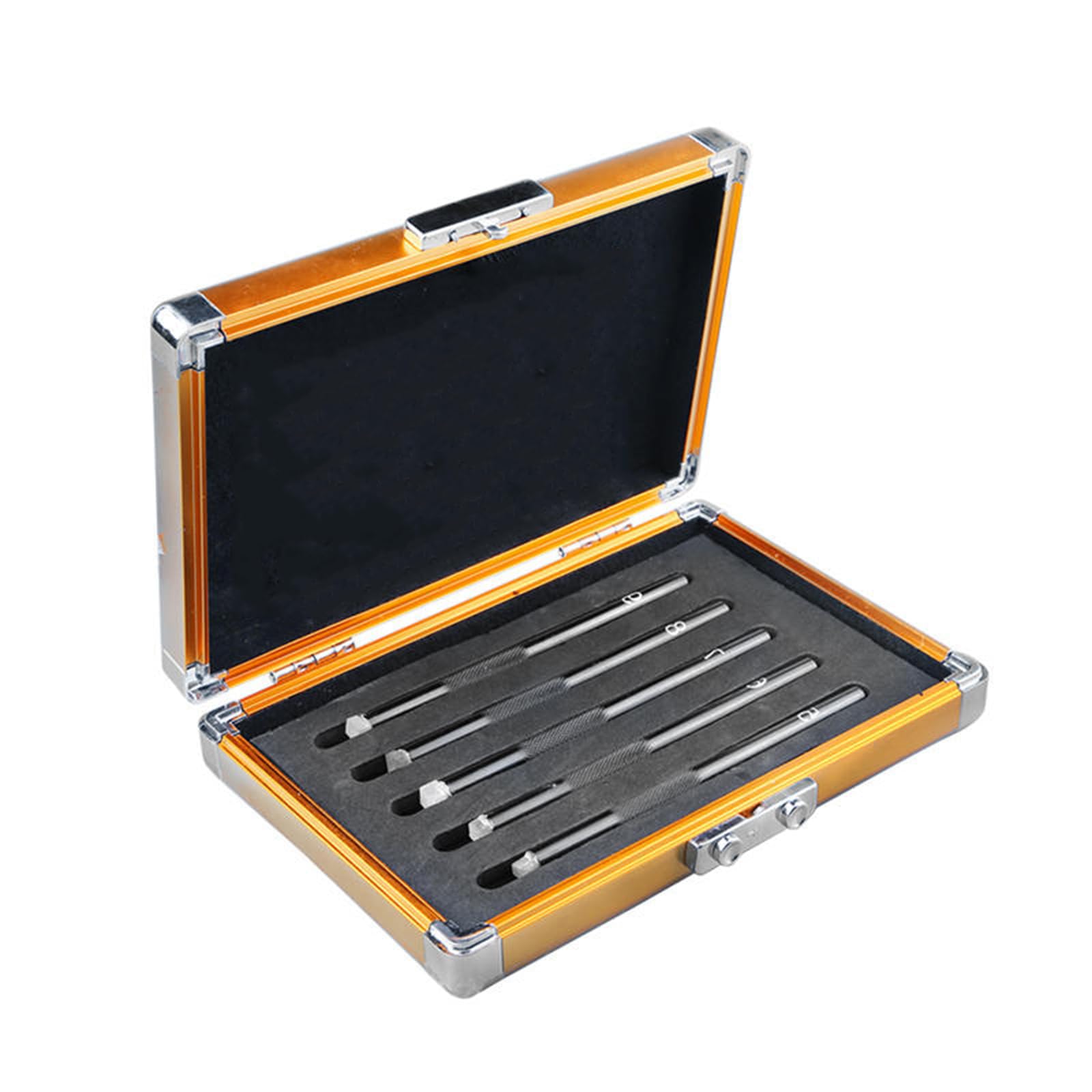 HUVIOVED 5 Pack Mohs Hardness Test Kit Mohs Hardness Picks 5-9 Scratch Tester Industrial Mineral Identification Kit for Gem Jade Jewelry