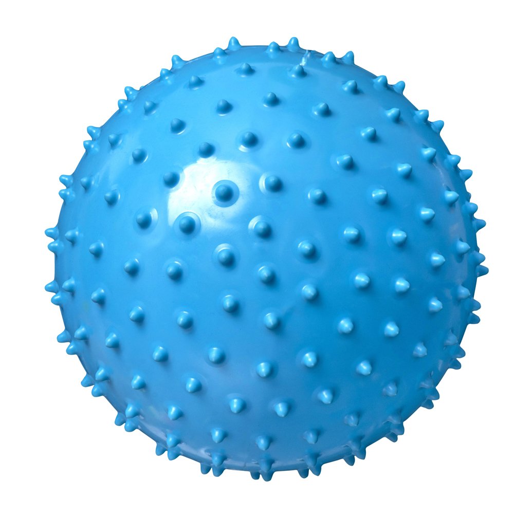 NewBounce Knobby Balls For Kids Set Of 4 Spiky Balls Plus Pump & 2 pins, Durable, Inflatable