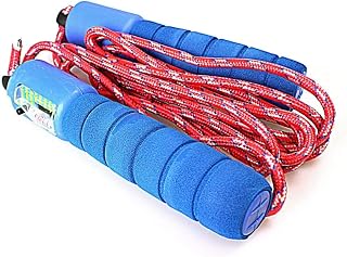 Lightweight Speed Rope for Kids with Counter Soft Foam Handles Adjustable Children Skipping Ropes Boys Girls Random Color Calories Burning Home Fitness & Exercise Conditioning Fat Loss, Orange