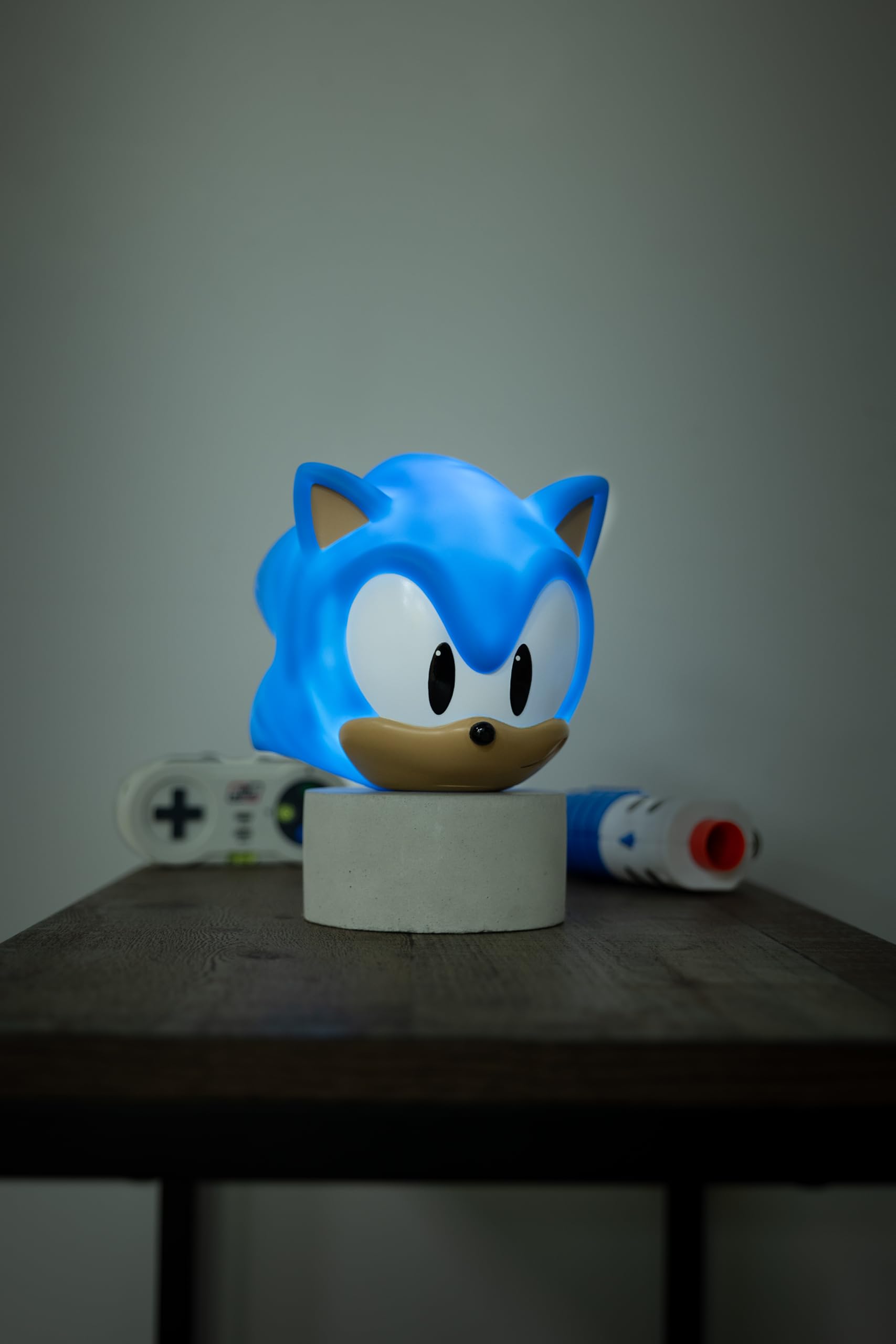 WONDEE Lampe et Veilleuse Sonic pour Enfants Représentant le Hérisson du Jeu Vidéo Préféré, Lampe de Chevet pour Chambre d'Enfant, Sonic Cadeaux Originaux pour Enfants