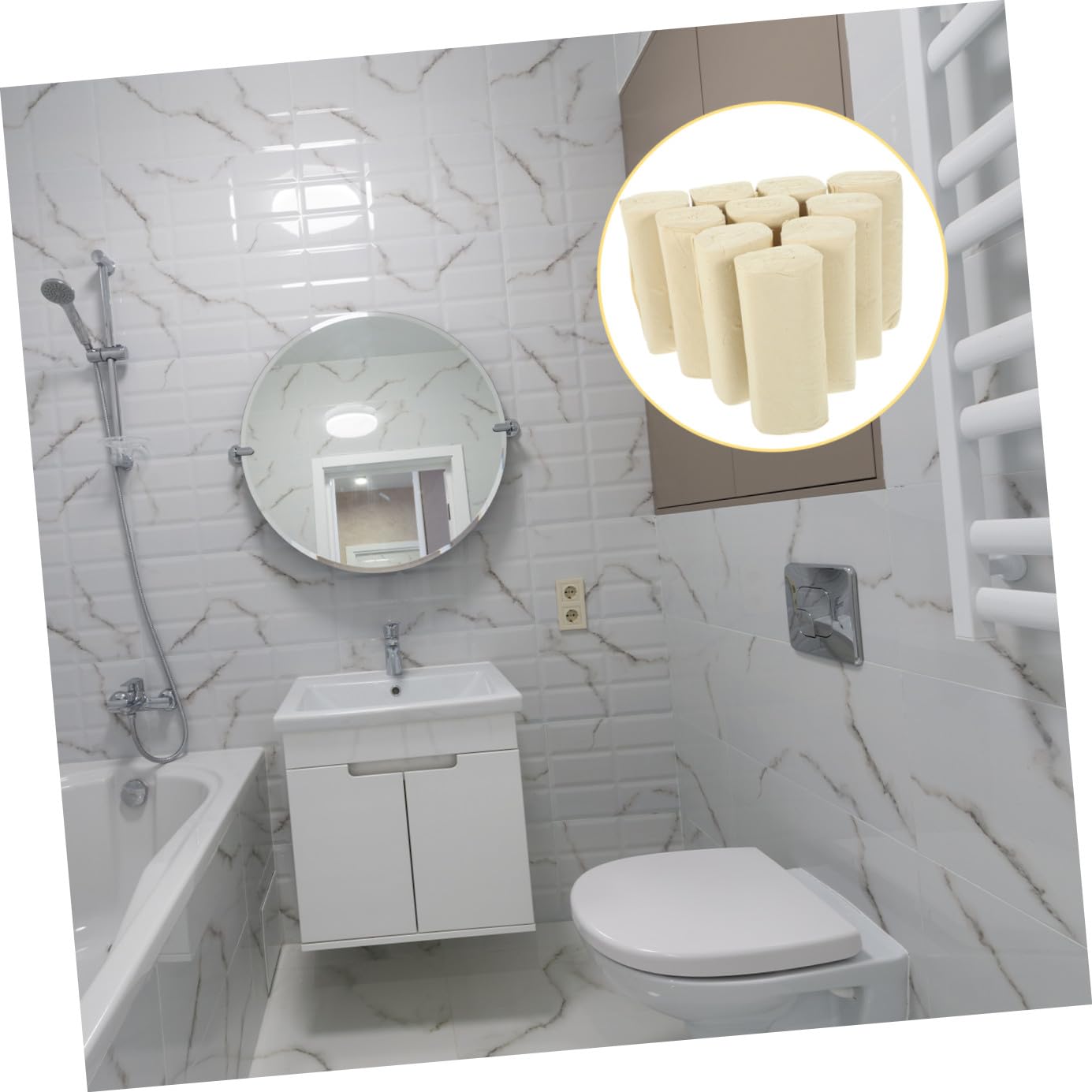 FOMIYES 3 Sätze Toilettenpapier Weiches Saugfähiges Tissue Papier Aus Für Zuhause Und Büro Für Familie Und Sicher Anwendung 16 Rollen * 3