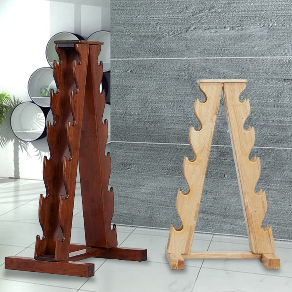 Vertical Wooden Dumbbell Rack Dumbbell Rack Weight Rack Solid Wood