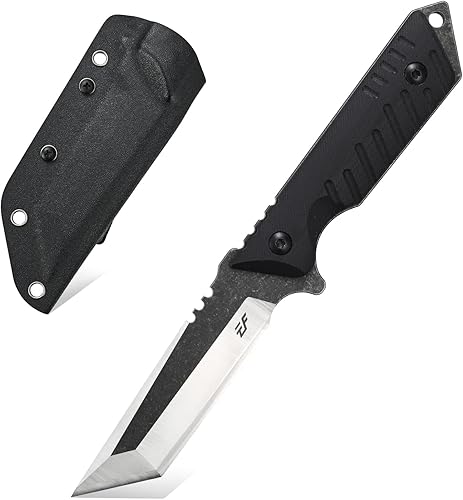 Eafengrow EF105 KNFE Hoja fija 440C Hoja de acero inoxidable G10 Mango Heavy Duty Cuchillos fijos EDC Cuchillo táctico para senderismo al aire libre