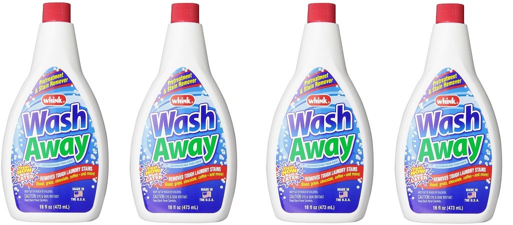 Whink Wash Away Stain Remover, 16 Fl Oz, (Pack of 3) (4-Pack)