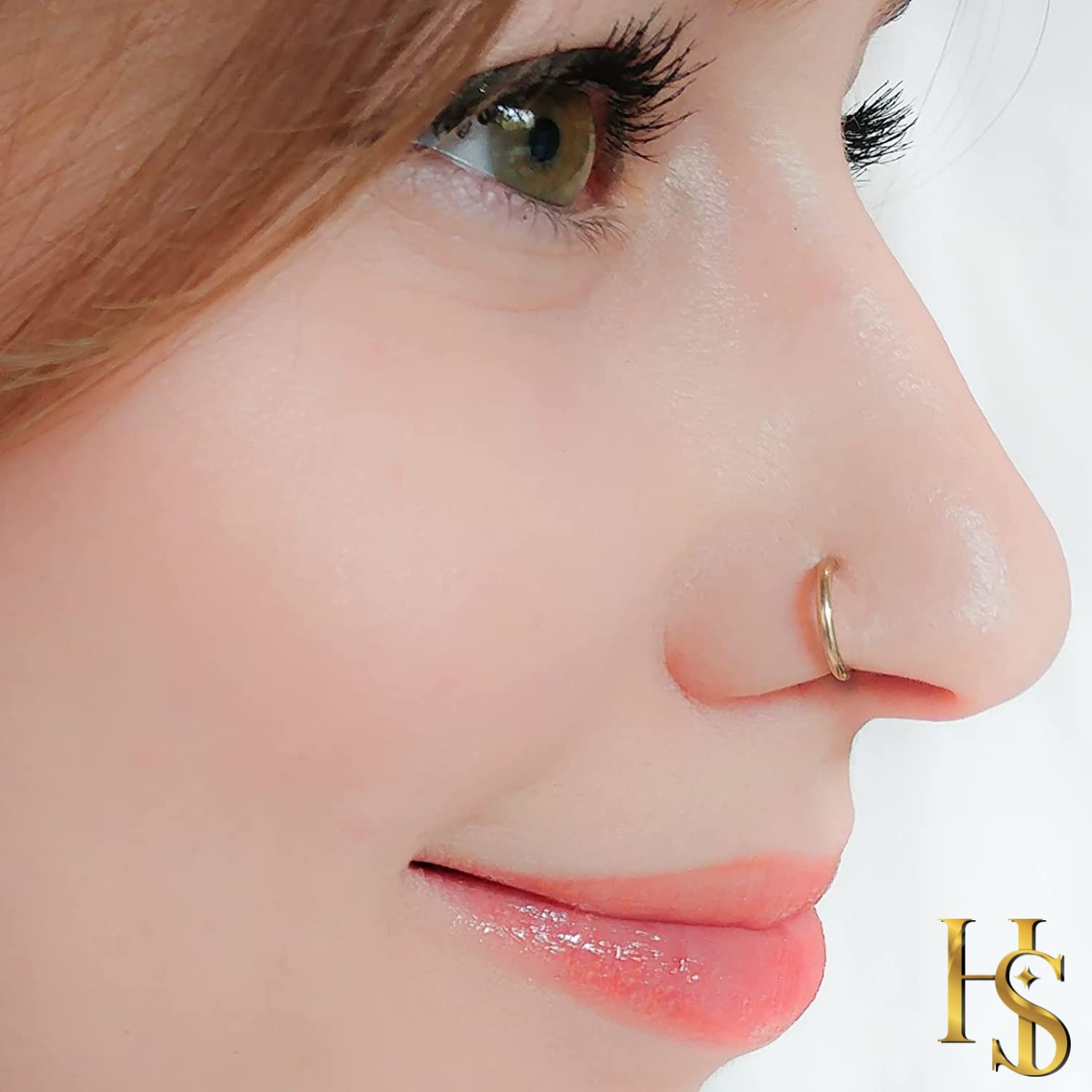 92.5 Sterling Silver Nose Ring & Septum Ring/Nose Pin/Piercing Hoop