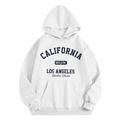 BeWithYou Girls Los Angeles Hoodie California Sweatshirt for Teens Cute